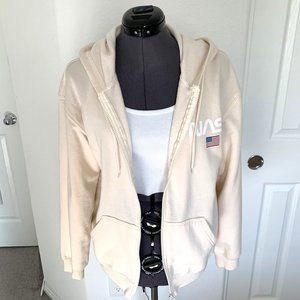 NASA zipper hoodie sweatshirt